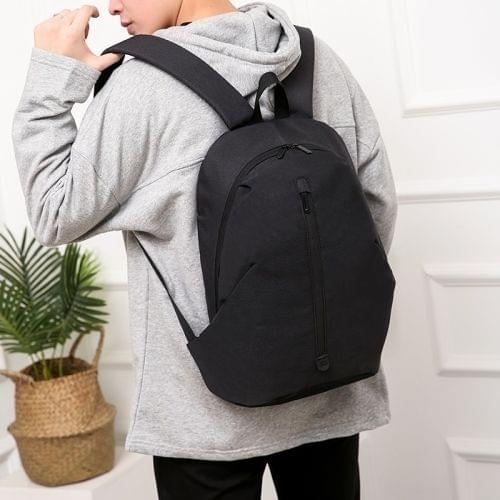 Multi-Function Nylon Portable Casual Double Shoulders Bag (Black)