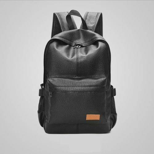Waterproof Dustproof Fashion Leisure Men Backpack Travel Bag Shoulder Bag (Black)