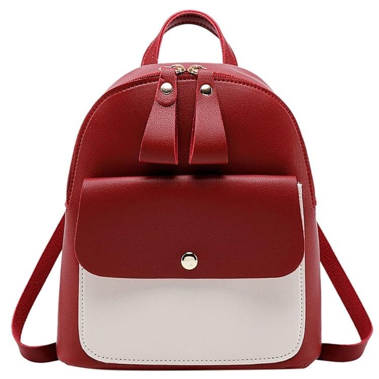 Mini Women Small Backpack Messenger Bag(Gray)