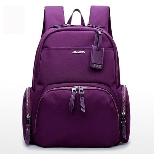 Leisure Fashion Oxford Cloth Double Shoulders Bag (Purple)