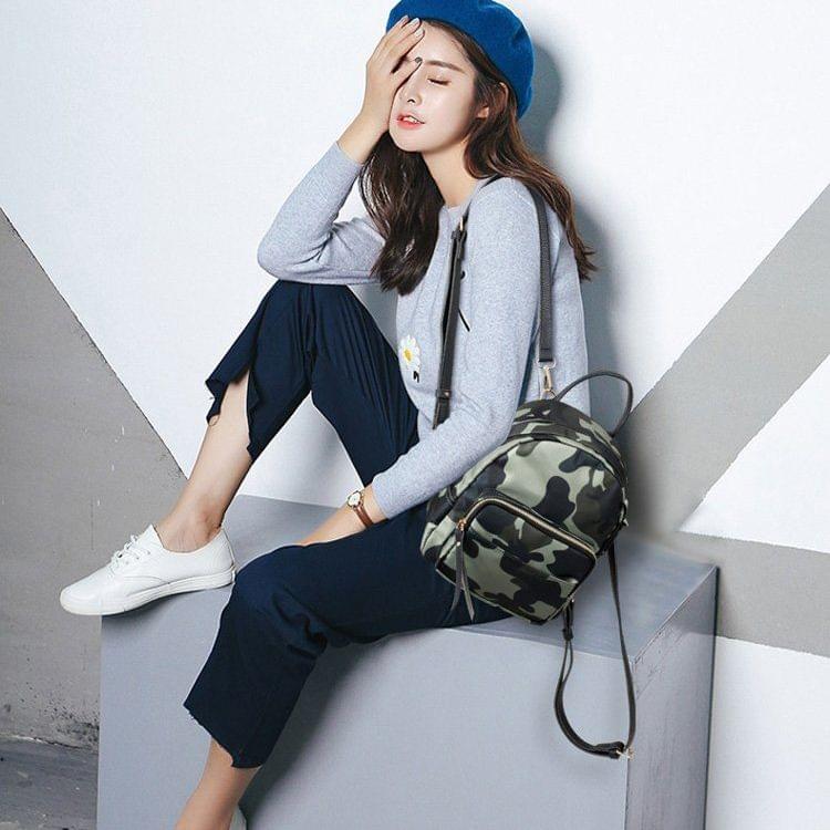 Leisure Fashion Waterproof Oxford Cloth Double Shoulders Bag (Army Green)