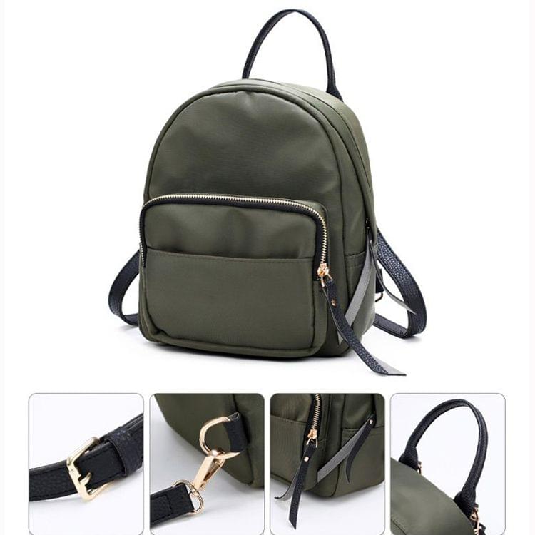 Leisure Fashion Waterproof Oxford Cloth Double Shoulders Bag (Army Green)