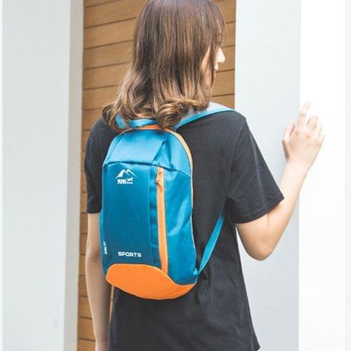 Fashion Outdoor Sports Waterproof Backpack Men and Women Double Shoulder Bag (Blue)