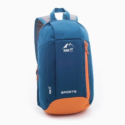 Fashion Outdoor Sports Waterproof Backpack Men and Women Double Shoulder Bag (Blue)