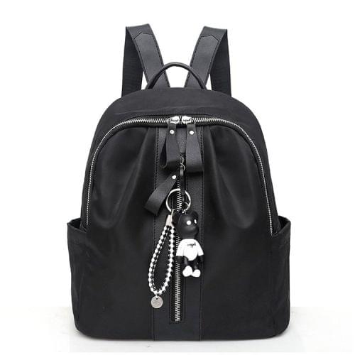 School Backpack Casual Handbag Shoulder Bag (Black)