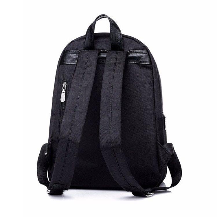 Fashion Oxford Fabric School Backpack Casual Handbag Shoulder Bag(Black)