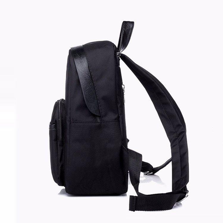 Fashion Oxford Fabric School Backpack Casual Handbag Shoulder Bag(Black)