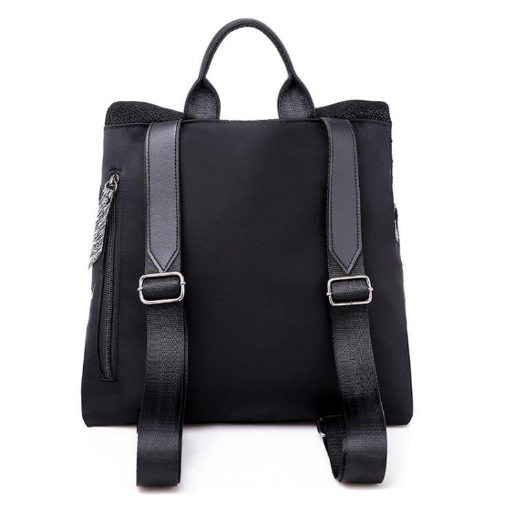 Fashion Mesh Sequin Shoulder Bag Ladies Handbag Messenger Bag (Black)