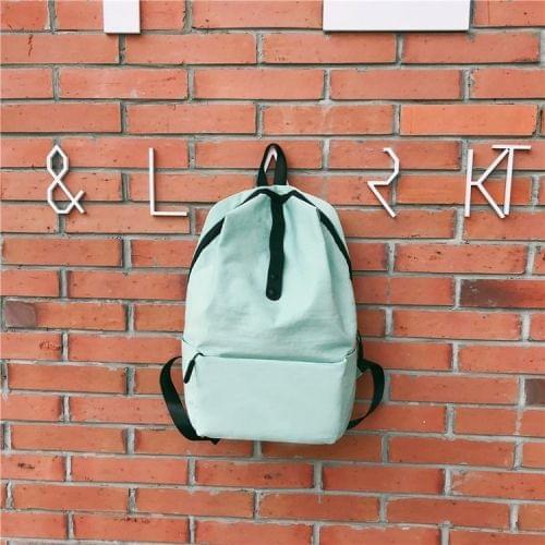 Double Shoulders School Bag Travel Backpack Bag (Green)