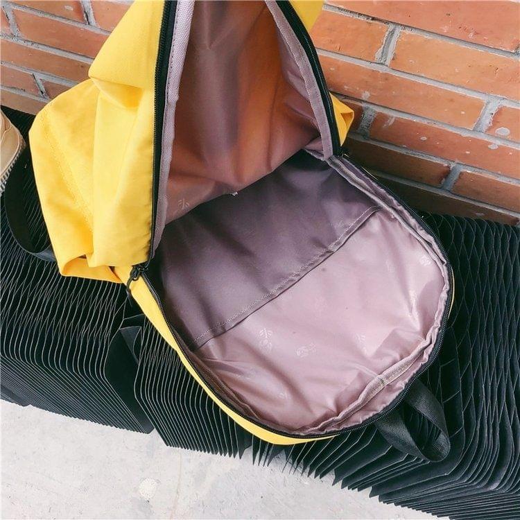 Double Shoulders School Bag Travel Backpack Bag (Green)