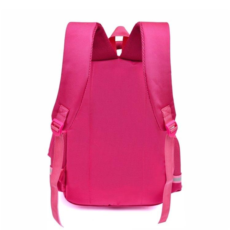 Lovely Double Shoulders School Bag Backpack Bag with Pen Bag (Rose Red)