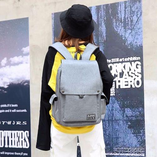Leisure Fashion PVC Backpack Handbag(Grey)