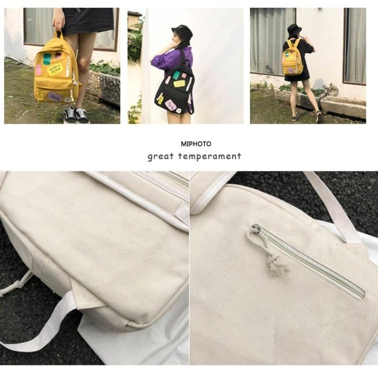 Graffiti Words Pattern Double Shoulders School Bag Travel Backpack Bag (Purple)