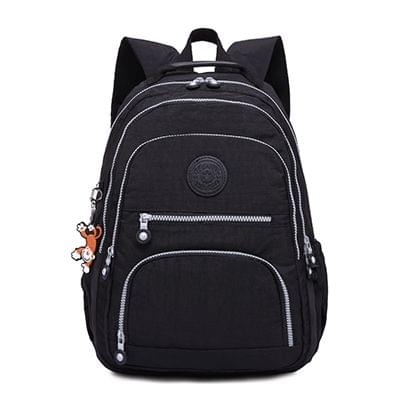 Backpacks School Backpack for Teenage Girls Female Laptop Bagpack Travel Bag, Size:33X16X47cm(Black)