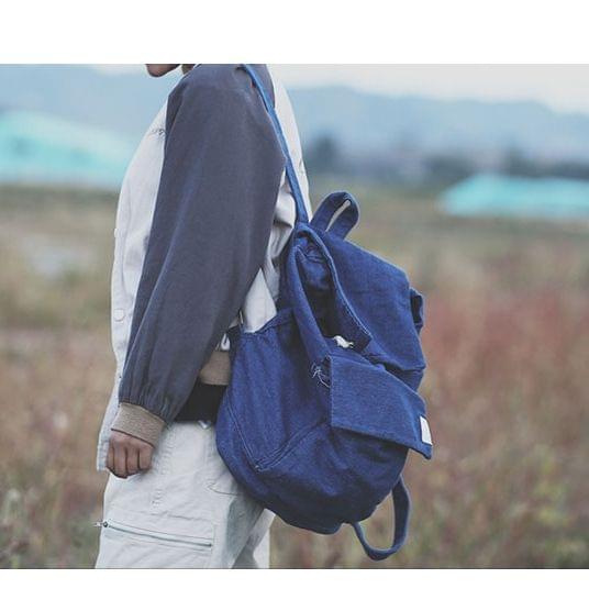 Leisure Lightweight Soft Backpack Travel Mountaineering Bag (Dark Blue)
