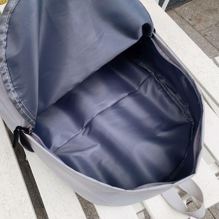 Leisure Fashion Nylon Double Shoulders Bag (Black)