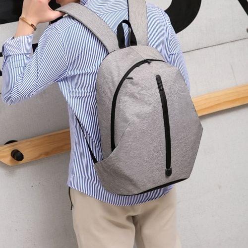 Multi-Function Nylon Portable Casual Double Shoulders Bag (Light Grey)