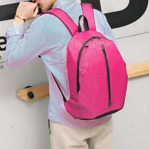 Multi-Function Nylon Portable Casual Double Shoulders Bag (Rose Red)