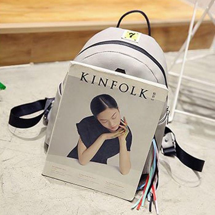 Leisure Fashion PU Leather Backpack Handbag, Size:30x26x15cm(Brown)