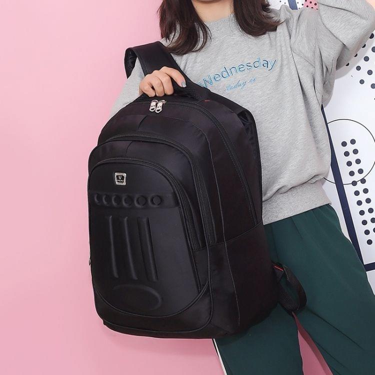 Multifunctional Waterproof Casual Fashion Backpack Cross Couple Bag Sports Bag (Black)