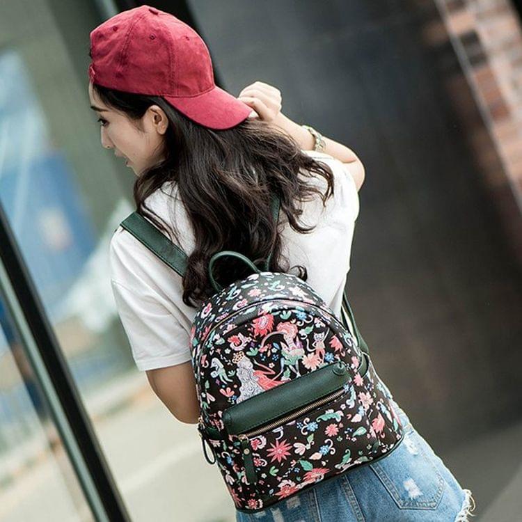 Leisure Fashion PU Leather Double Shoulders Bag (Green)