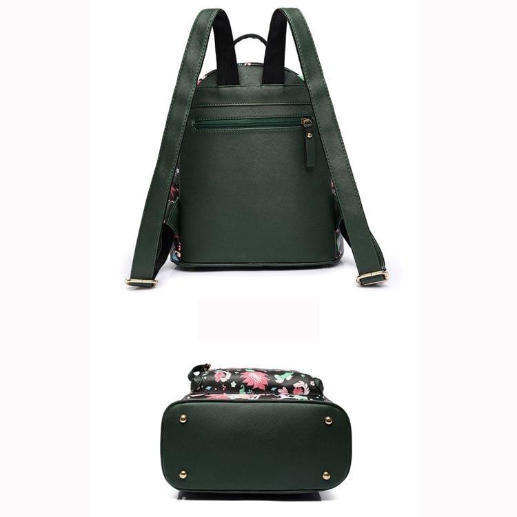 Leisure Fashion PU Leather Double Shoulders Bag (Green)