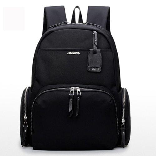 Leisure Fashion Oxford Cloth Double Shoulders Bag (Black)