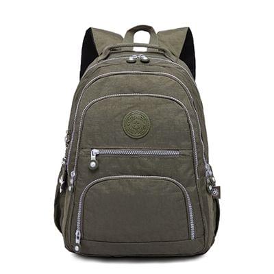 Backpacks School Backpack for Teenage Girls Female Laptop Bagpack Travel Bag, Size:27X13X37cm(Army green)