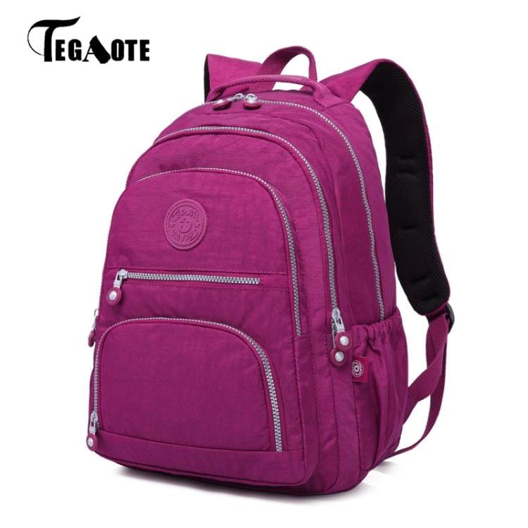 Backpacks School Backpack for Teenage Girls Female Laptop Bagpack Travel Bag, Size:27X13X37cm(Army green)