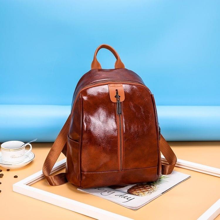 Solid Color Casual Shoulder Bag Ladies Handbag With Bear Accessories