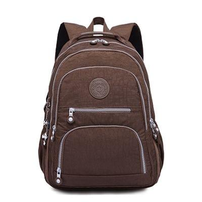 Backpacks School Backpack for Teenage Girls Female Laptop Bagpack Travel Bag, Size:31X14X42cm(Coffee)