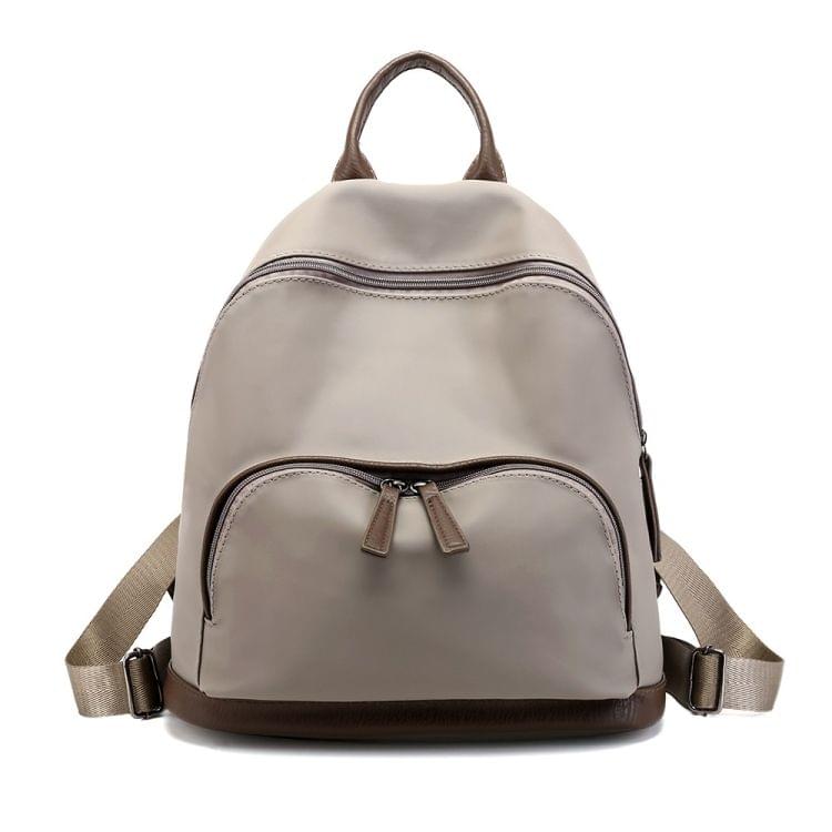 Multi-function Anti-theft Waterproof Casual Fashion Ladies Backpack Crossbody Bag (Khaki)