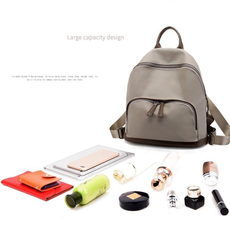 Multi-function Anti-theft Waterproof Casual Fashion Ladies Backpack Crossbody Bag (Khaki)