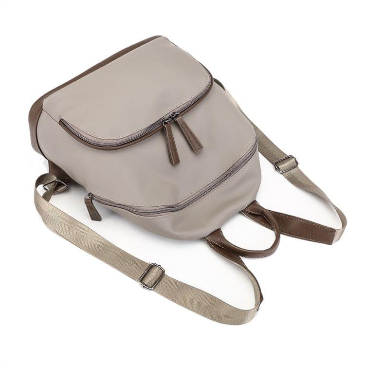 Multi-function Anti-theft Waterproof Casual Fashion Ladies Backpack Crossbody Bag (Khaki)