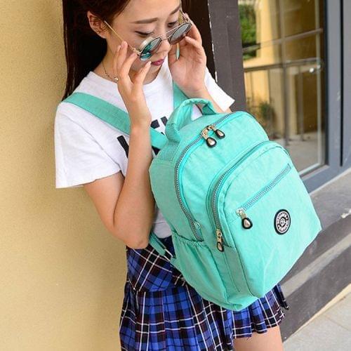 Leisure Fashion Nylon Waterproof Double Shoulders Bag(Green)