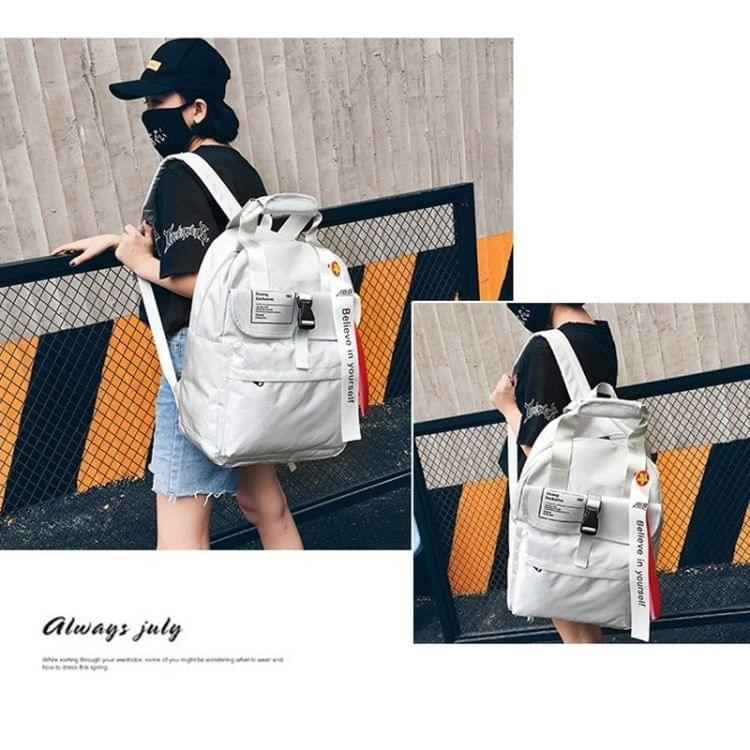 Nylon Double Shoulders School Bag Travel Backpack Bag