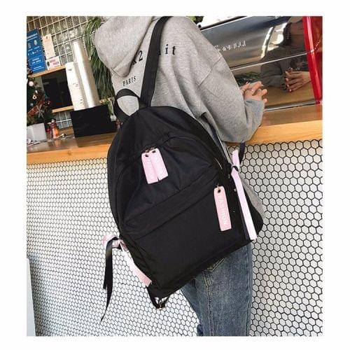 Casual Nylon School Backpack Handbag Double Shoulder Bag