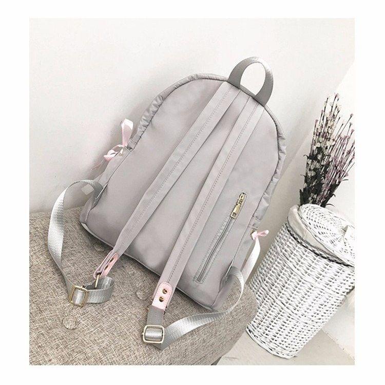 Casual Nylon School Backpack Handbag Double Shoulder Bag