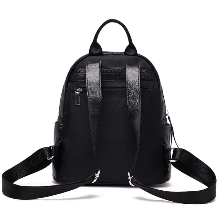 Fashion PU Double Shoulder Bag Messenger Bag Ladies Handbag (Black)