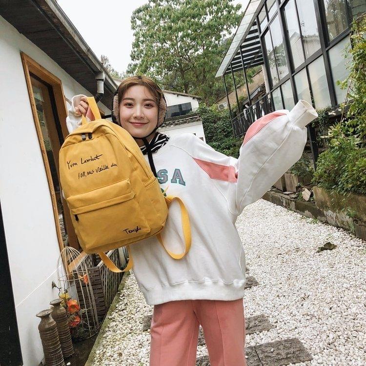 Girls Double Shoulders School Bag Travel Backpack Bag