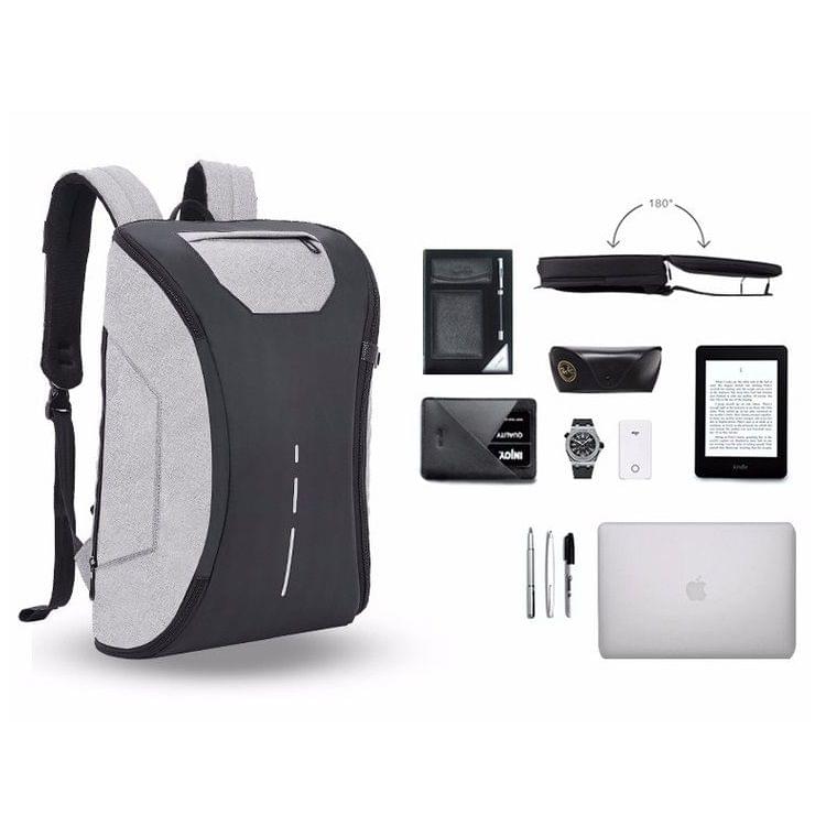 Fully Open Style Travel Bag Double Shoulders Bag Messenger Bag with USB Charging Hole