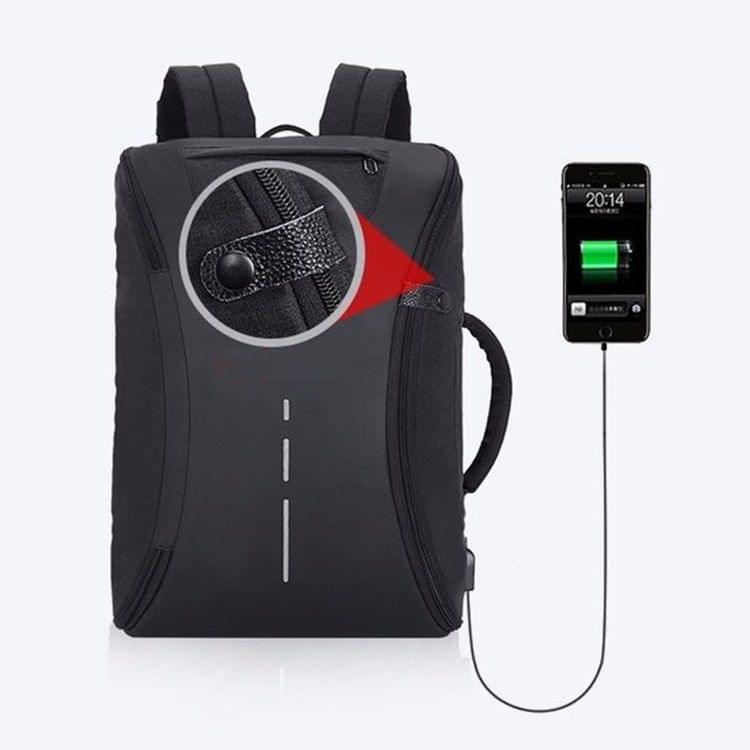 Fully Open Style Travel Bag Double Shoulders Bag Messenger Bag with USB Charging Hole