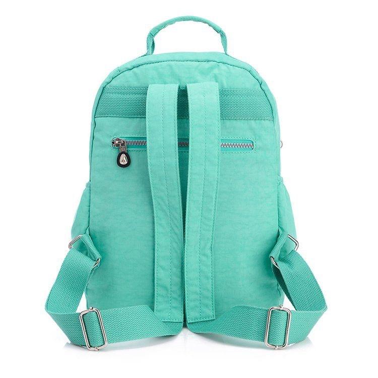 Leisure Fashion Nylon Waterproof Double Shoulders Bag(Rose Red)