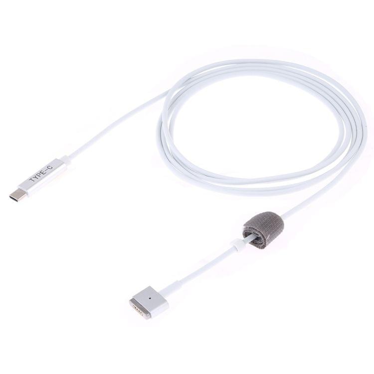 5 Pin MagSafe 2 (T-Shaped) to USB-C / Type-C PD Charging Cable (White)