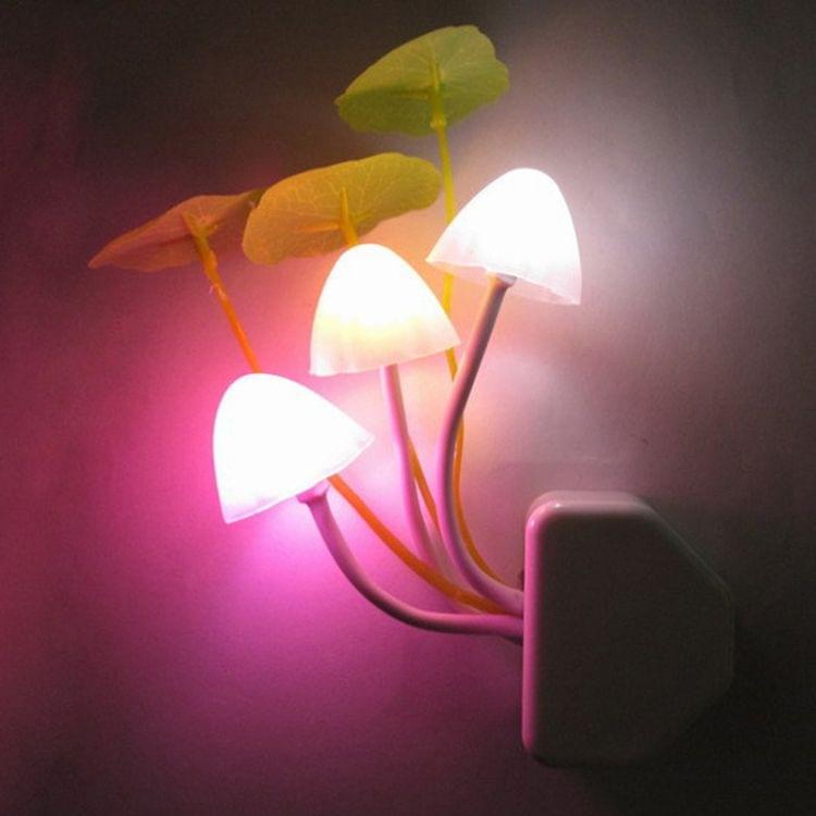 Light Control Dreamy Mushroom LED Night Light, AC 110-220V, EU Plug