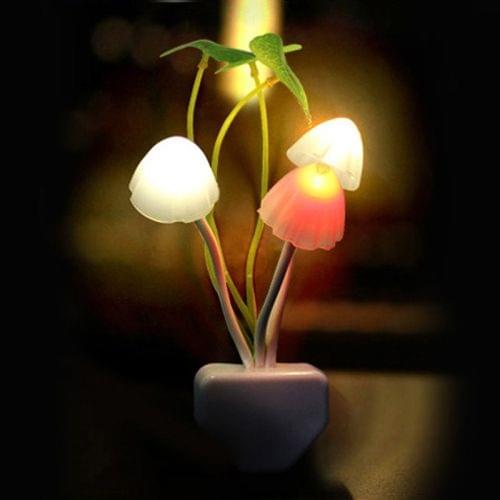 Light Control Dreamy Mushroom LED Night Light, AC 110-220V, EU Plug