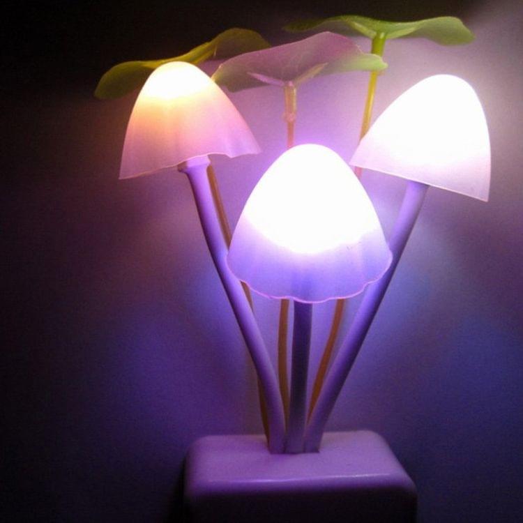 Light Control Dreamy Mushroom LED Night Light, AC 110-220V, EU Plug