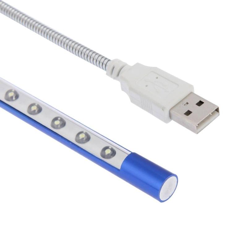 Portable Ultra Bright USB LED Light, 10-LED (Blue)