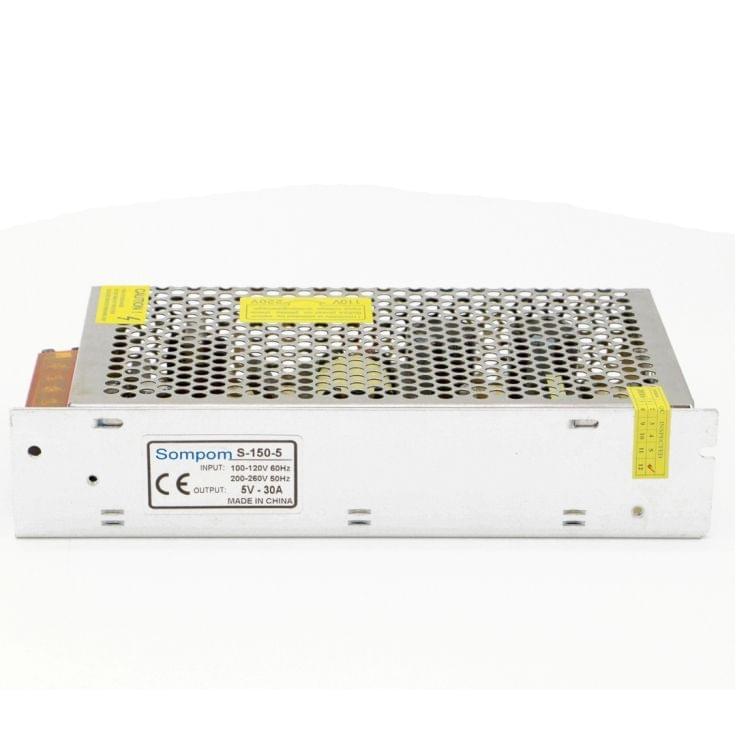 SOMPOM S-150-5 150W 5V 30A Switching Driver LED Light Strip Display Screen Lighting Monitor Power Supply