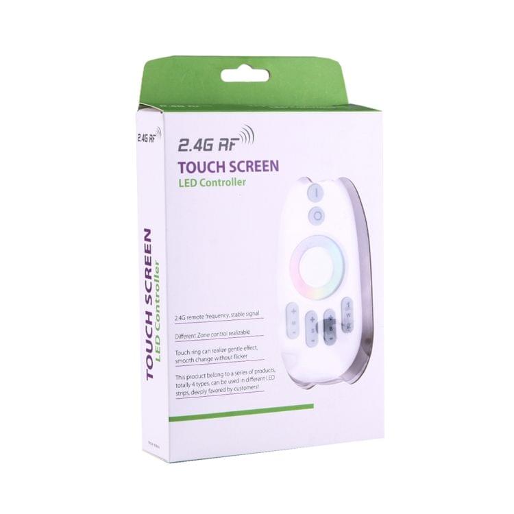 2.4GHz RF Wireless Touch Screen RGB LED Dimming Controller, DC 12-24V(White)
